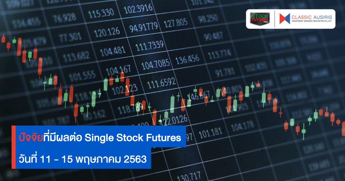 ปัจจัยที่มีผลต่อ Single Stock Futures สัปดาห์นี้ (11 – 15 พ.ค. 63)